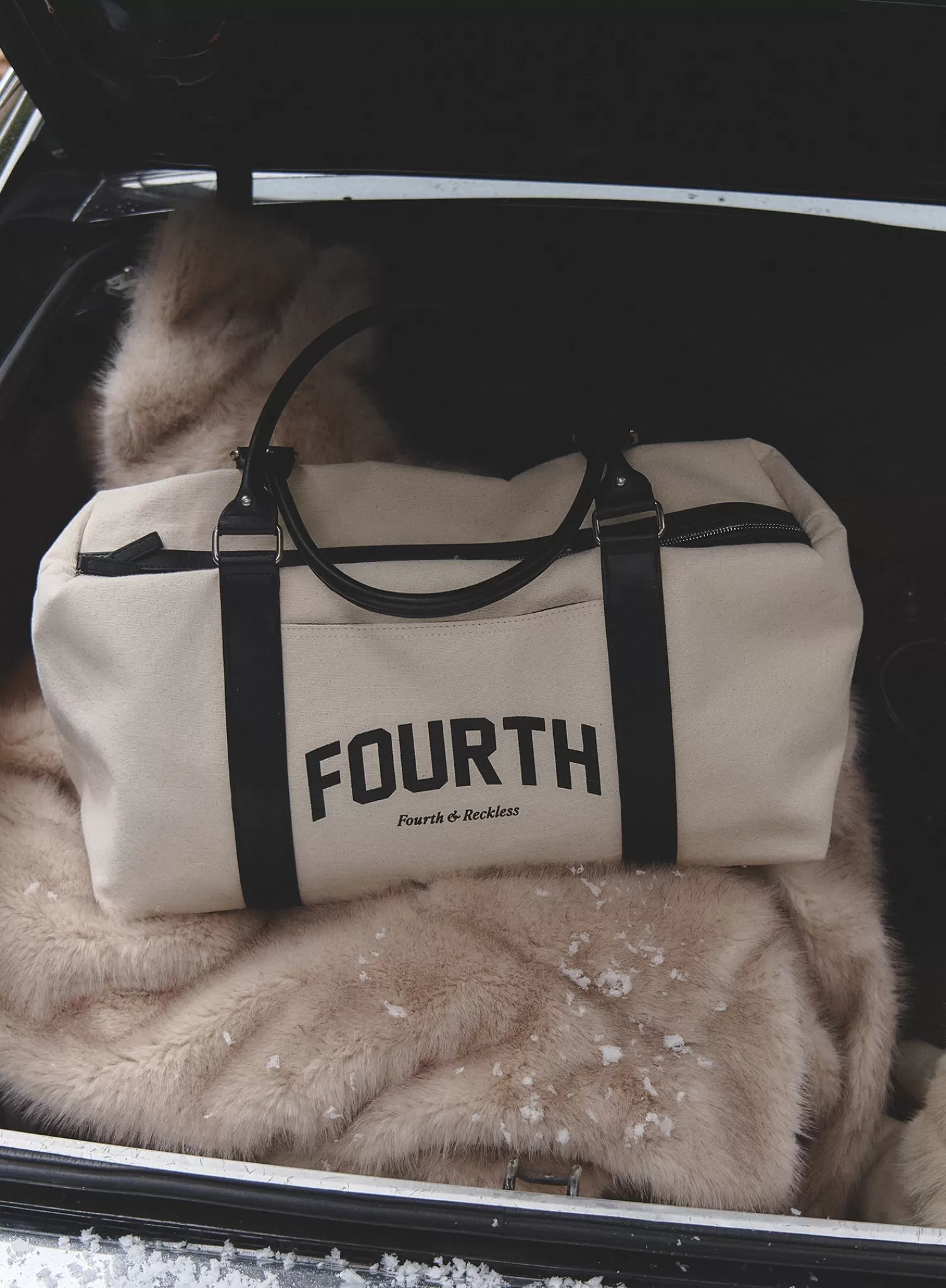 Beige Fourth Branded Weekend Duffle Bag- Alfie-4th & Reckless Online
