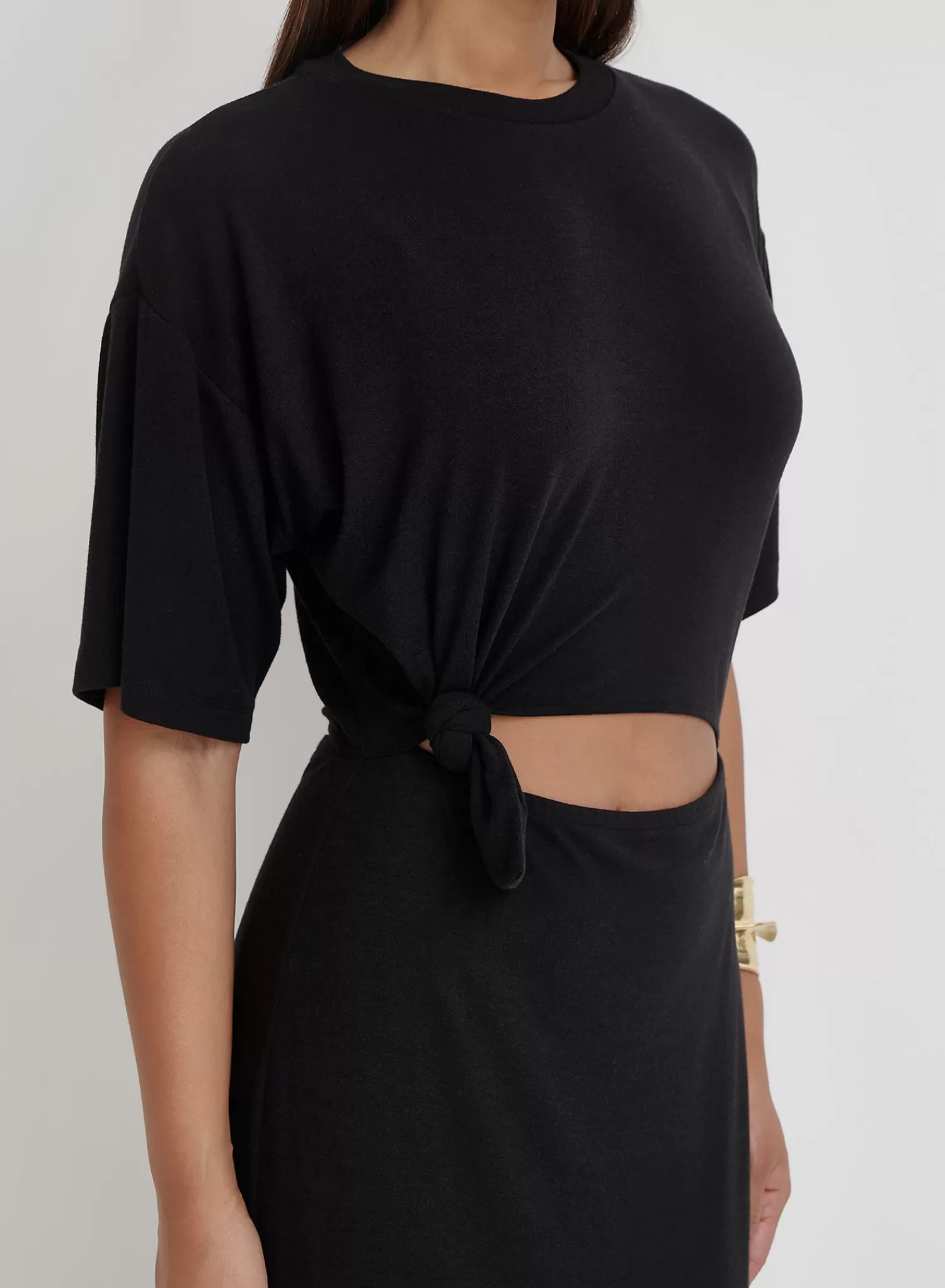 Black Cut Out Maxi Dress- Summer-4th & Reckless Flash Sale