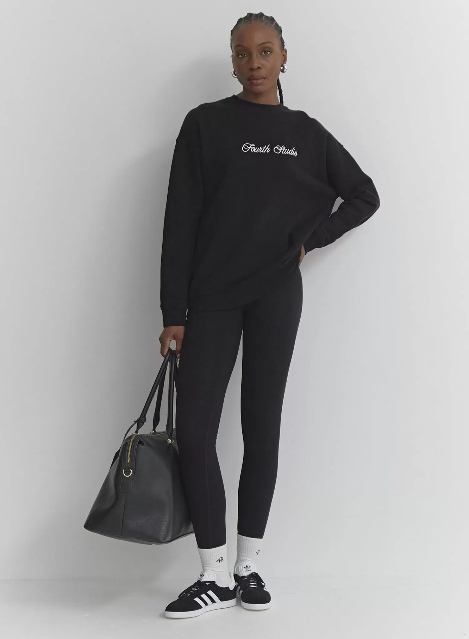 Black Elasticated Waist Legging – Amber-4th & Reckless Sale