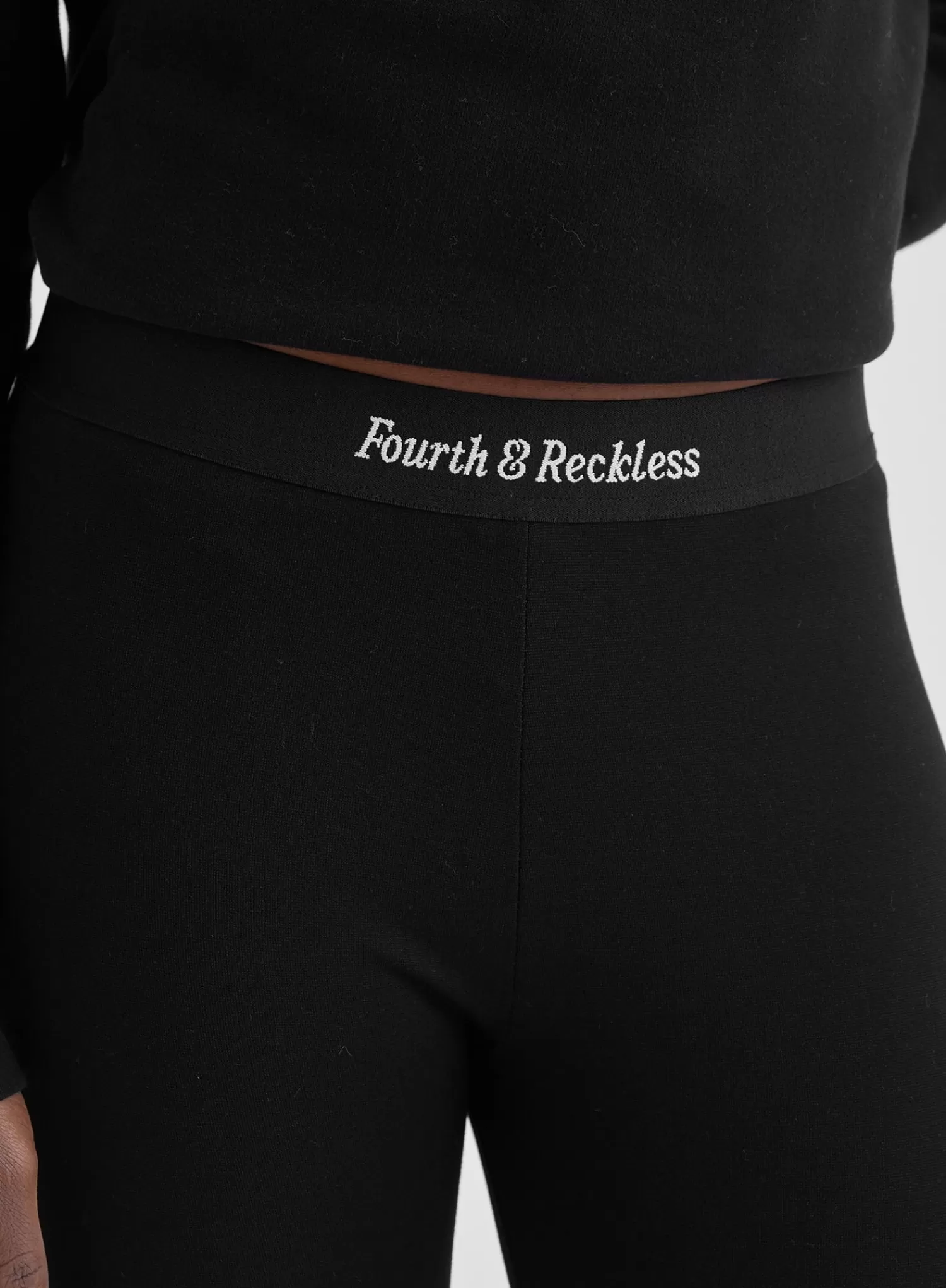 Black Elasticated Waist Legging – Amber-4th & Reckless Sale