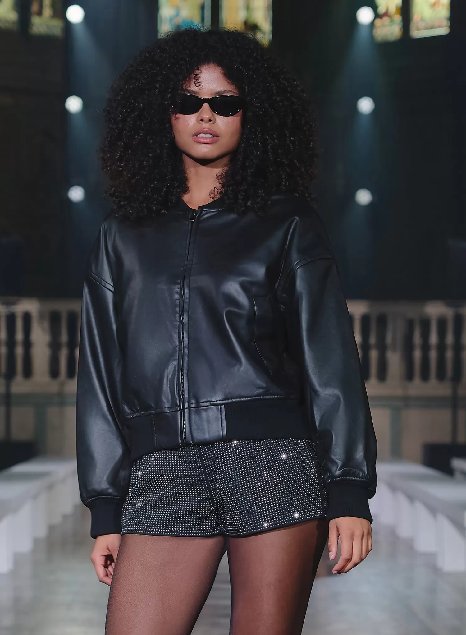 Black Embellished Hotpant Shorts- Bexley-4th & Reckless Discount