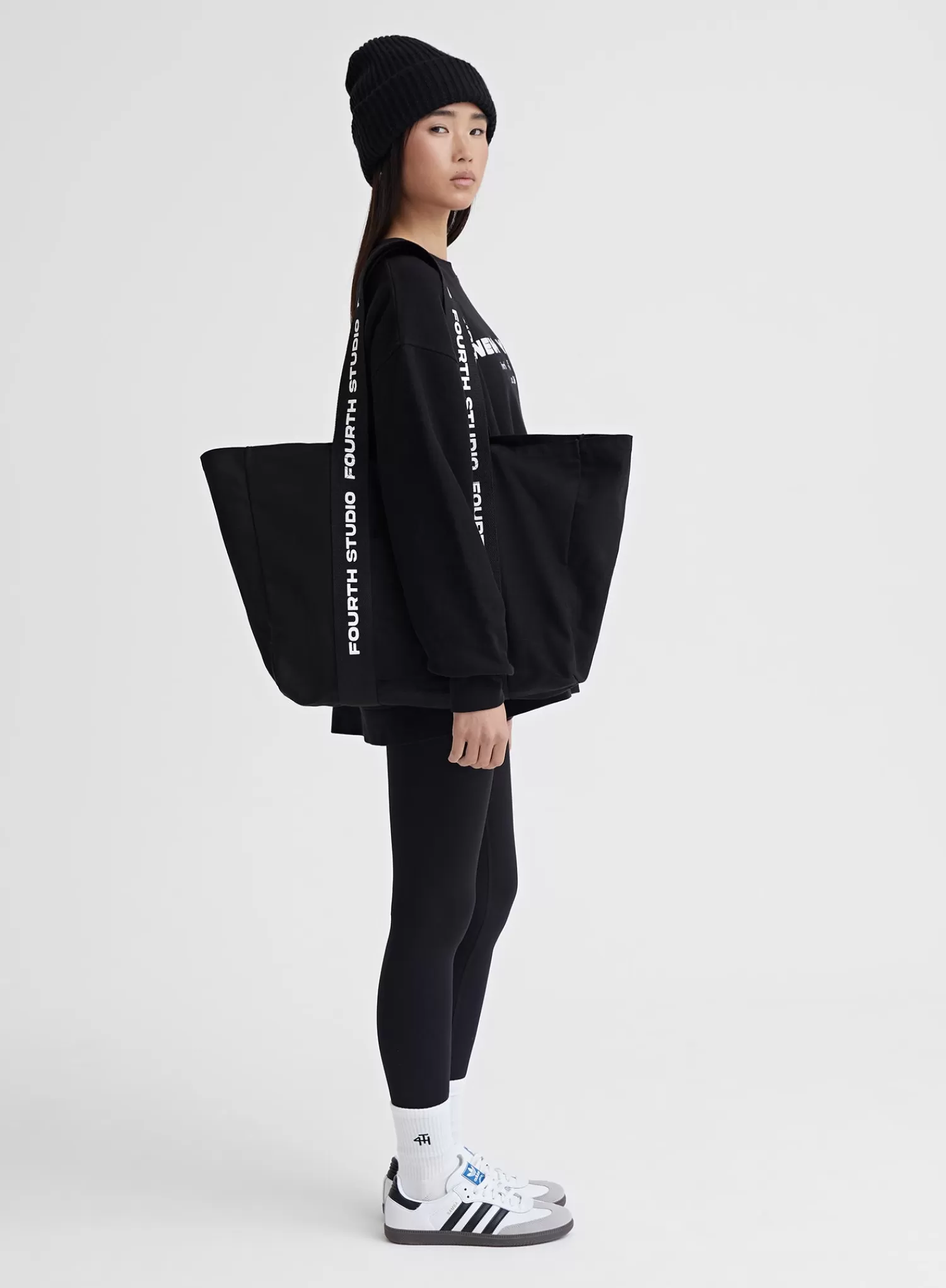 Black Fourth Studio Branded Strap Tote Bag - Abi-4th & Reckless Best Sale