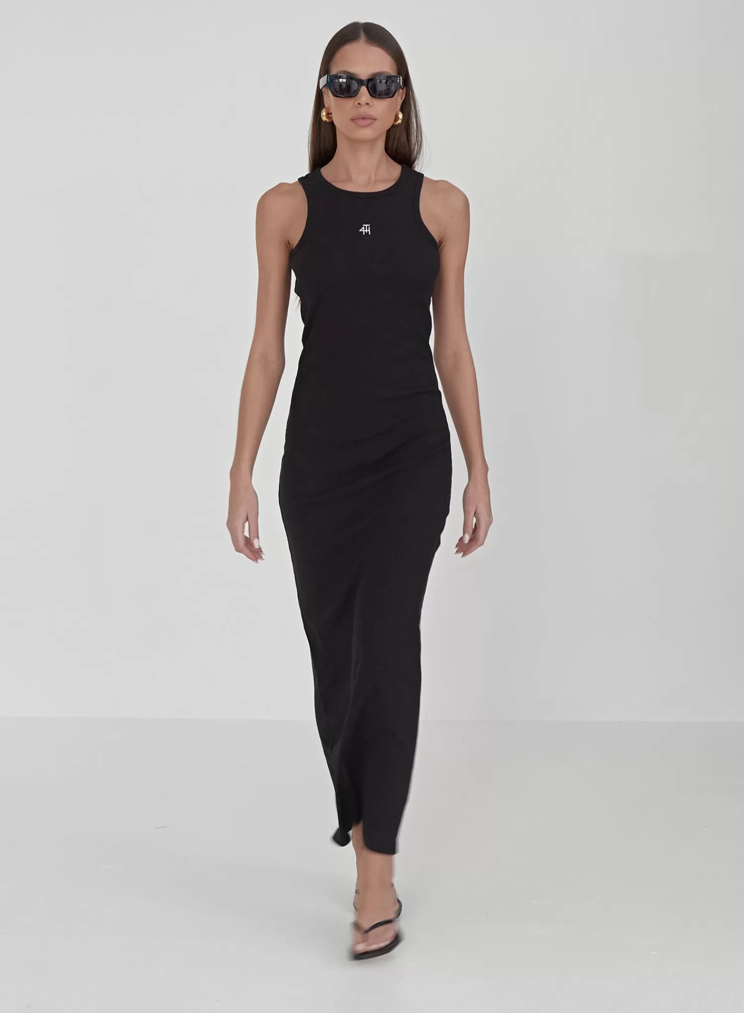 Black Jersey Midaxi Dress - Emel-4th & Reckless Cheap