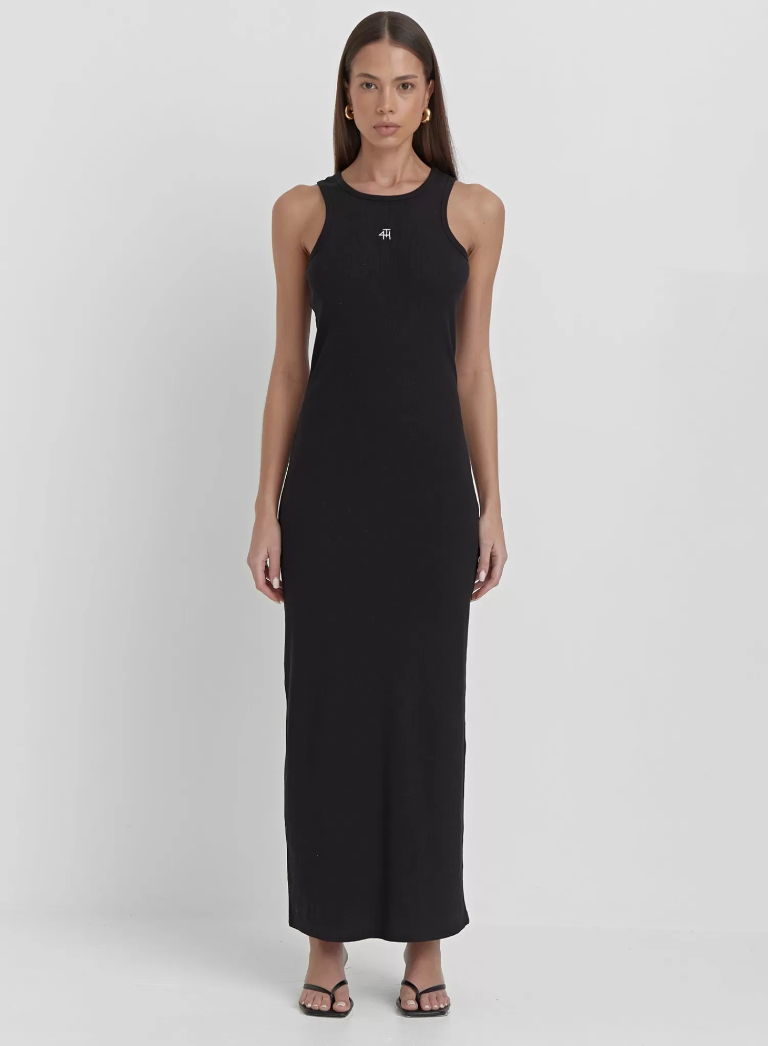 Black Jersey Midaxi Dress - Emel-4th & Reckless Cheap