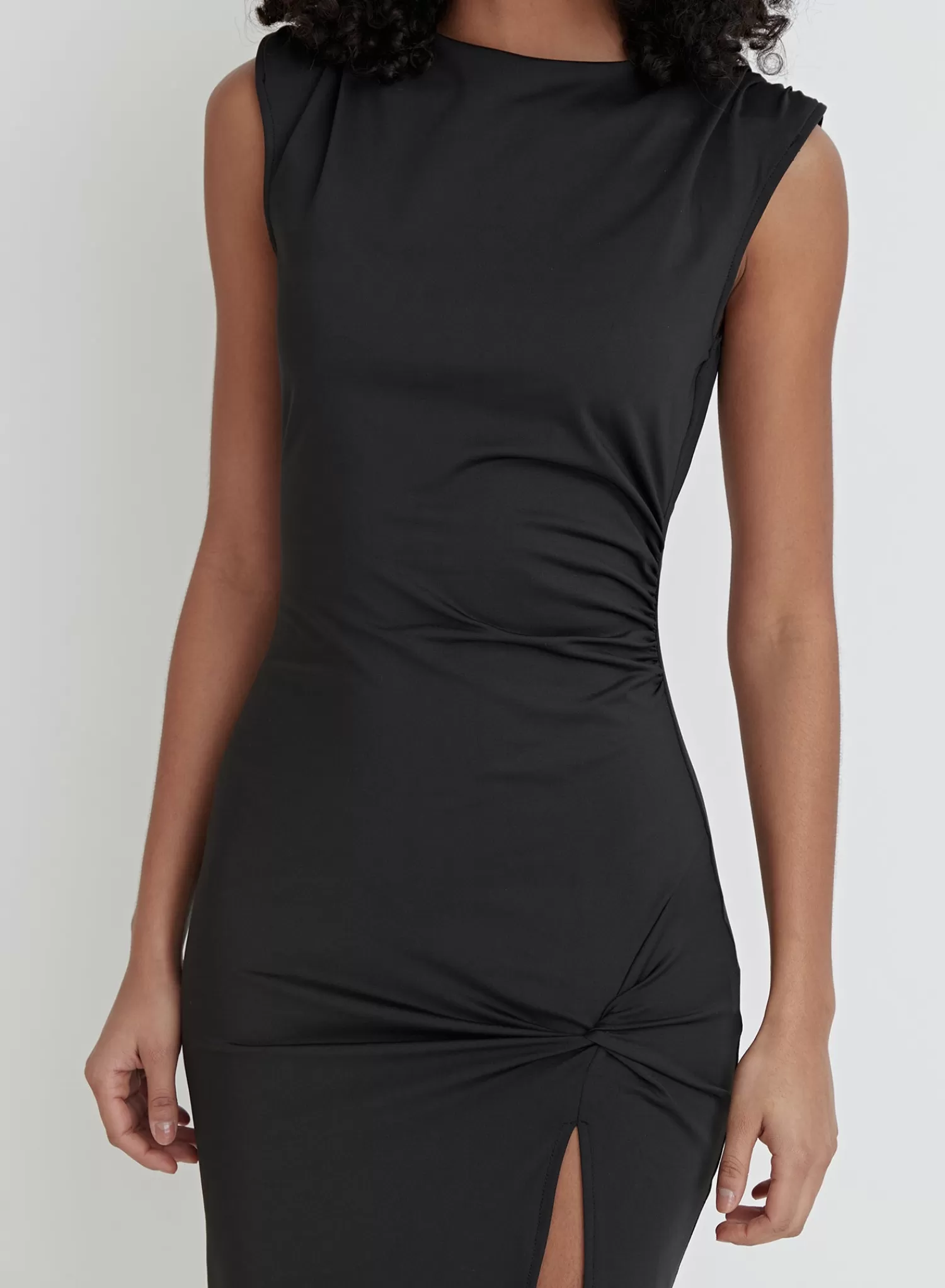 Black Side Split Midaxi Dress – Verity-4th & Reckless Shop