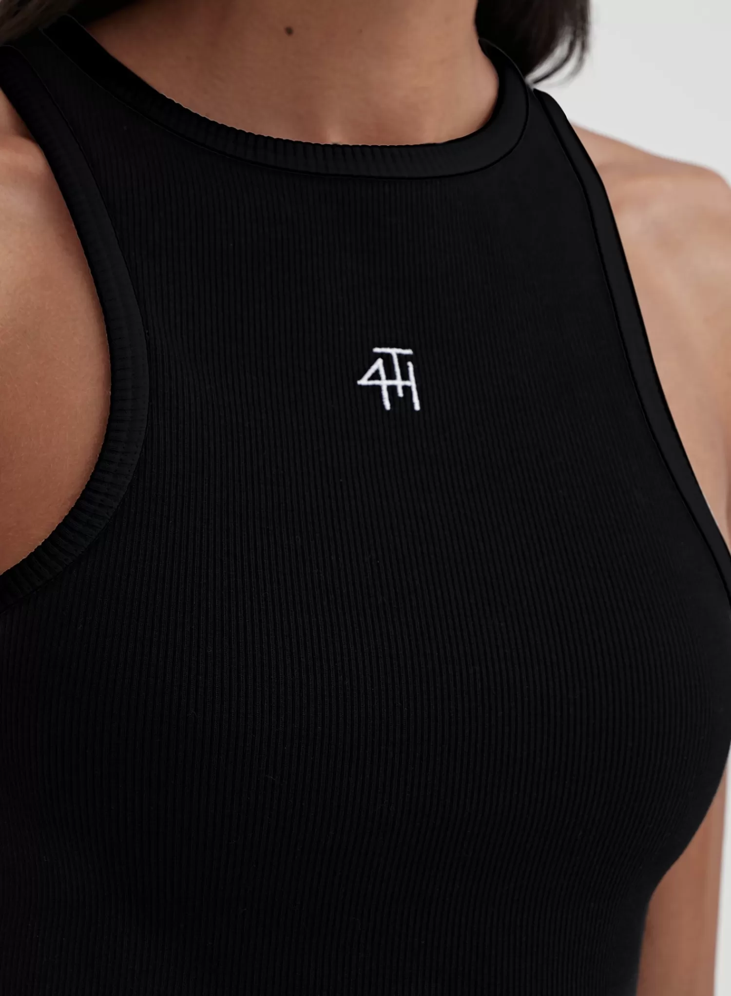 Black 4th Branded Racer Vest Top - Everyday-4th & Reckless New