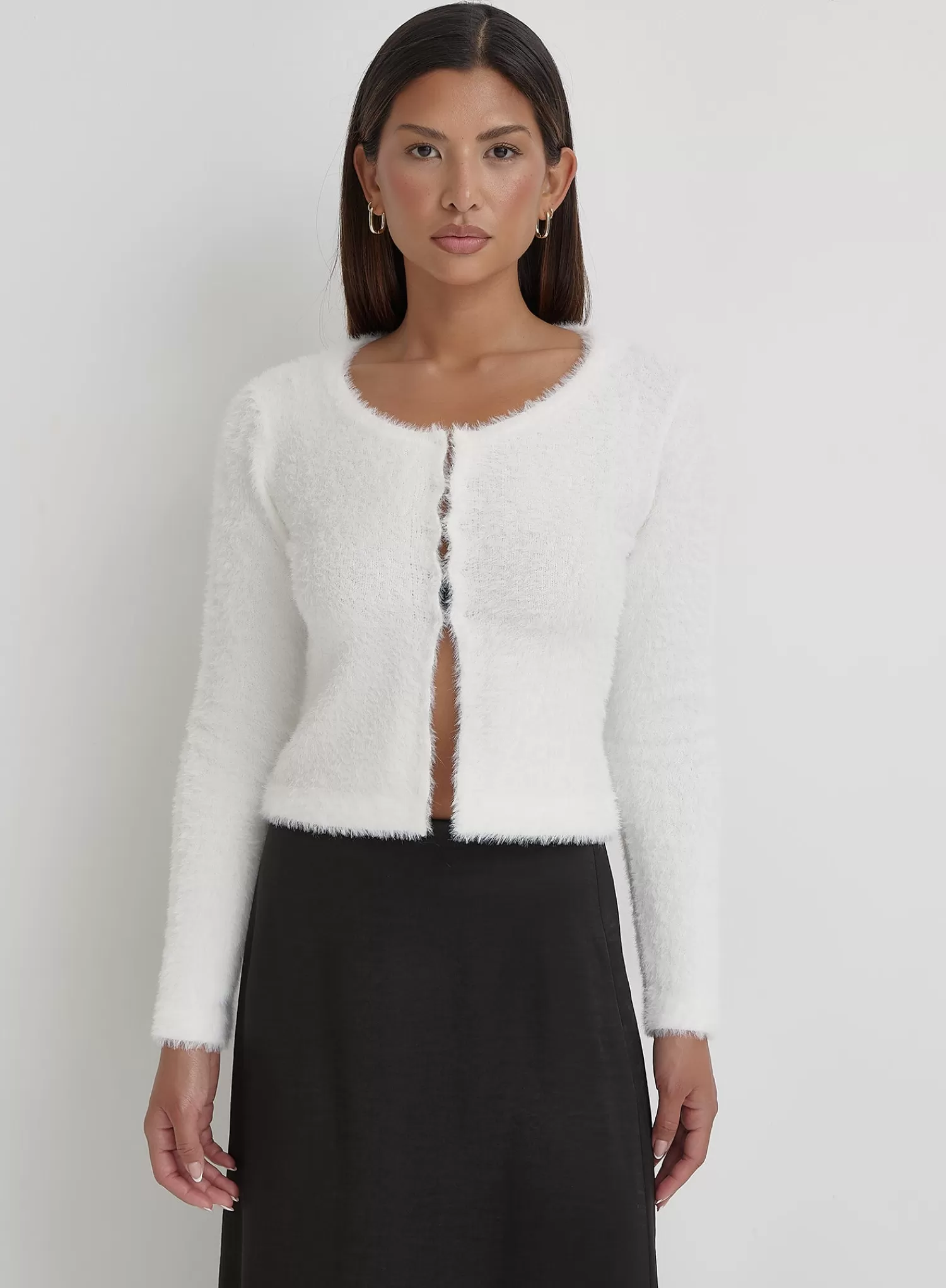 Cream Long Sleeve Knitted Top- Maxime-4th & Reckless Cheap