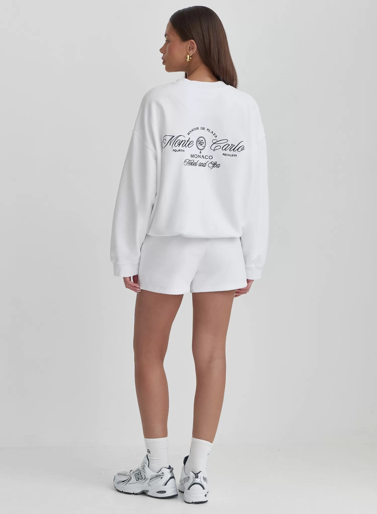 Cream Monte Carlo Oversized Sweatshirt- Leone-4th & Reckless Cheap