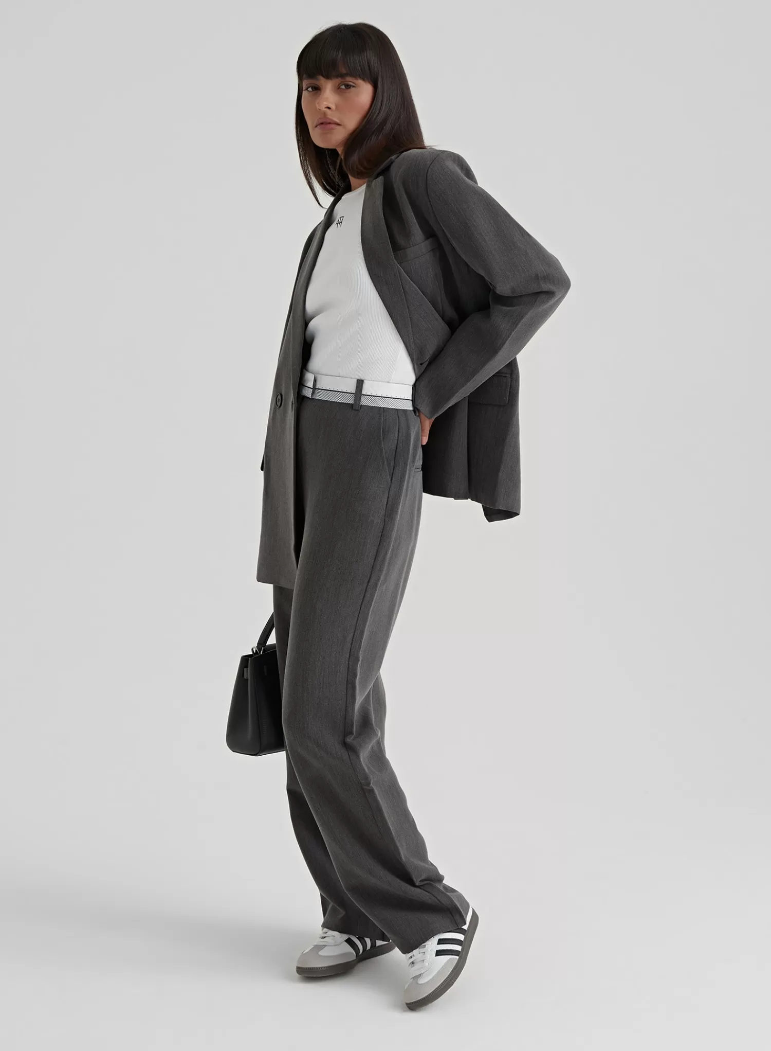 Dark Grey Tailored Trousers – Mihalia-4th & Reckless Best Sale