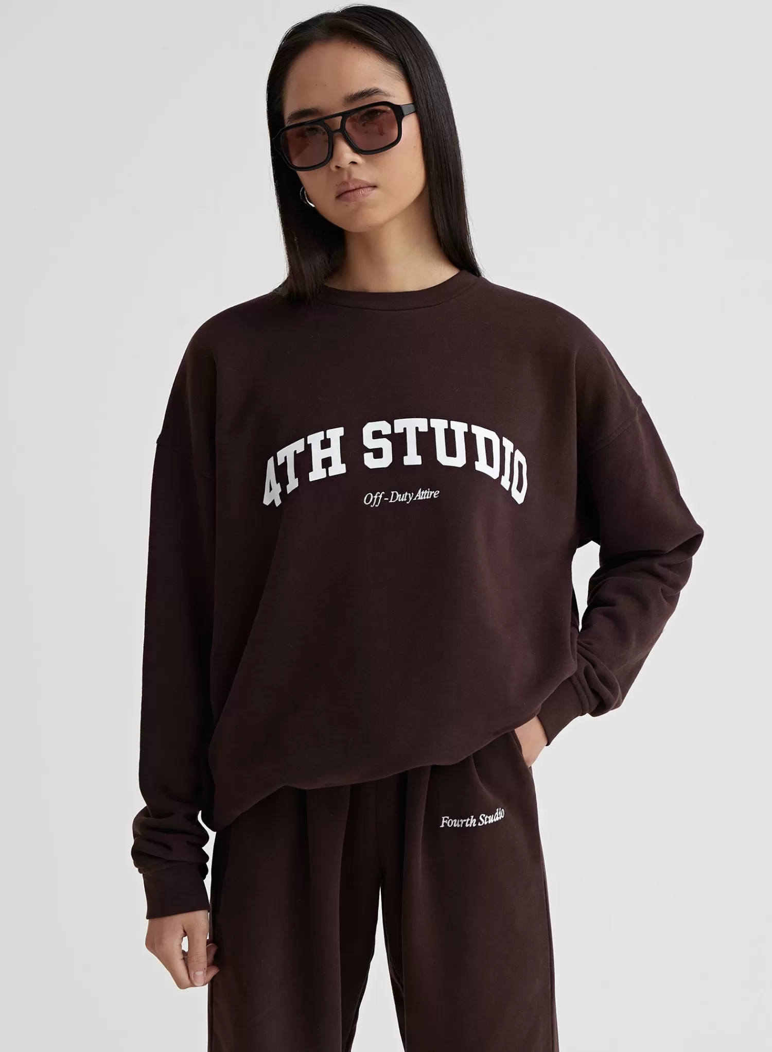 Espresso Fourth Studio Oversized Sweatshirt – Sera-4th & Reckless Best