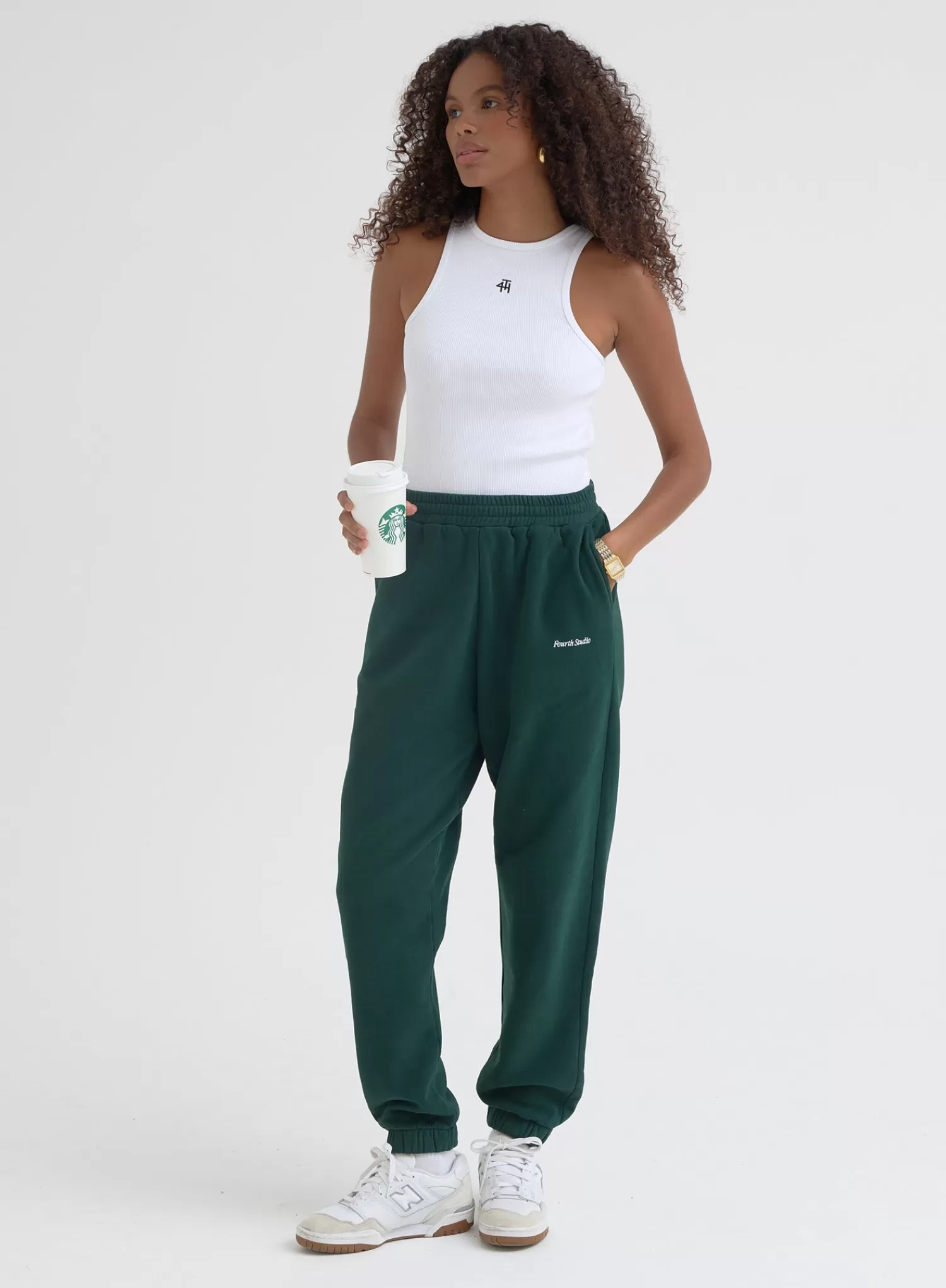 Forest Green Club Slogan Jogger - Sunday-4th & Reckless Fashion