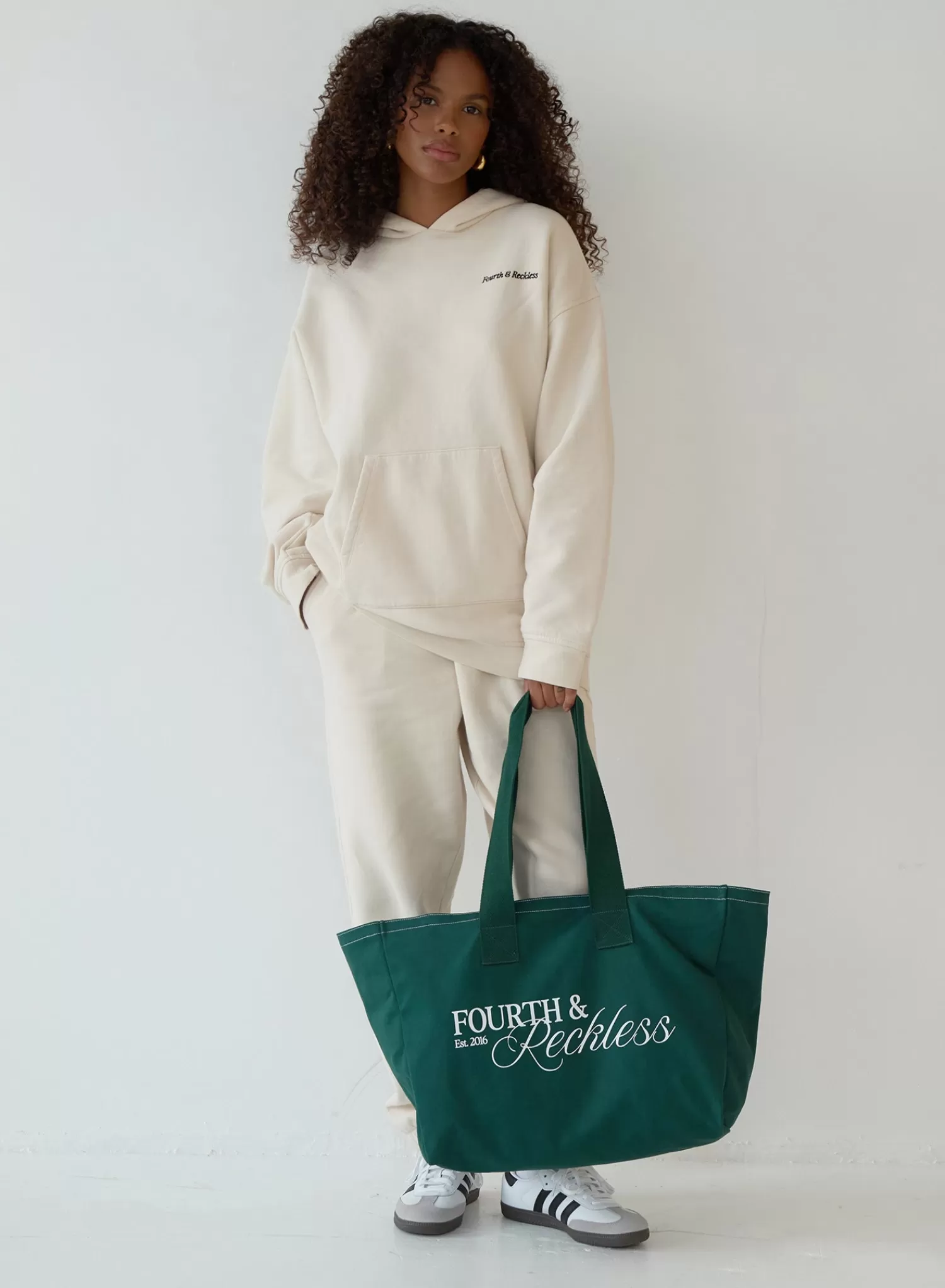 Forrest Green Fourth Branded Tote Bag - Josephine-4th & Reckless New