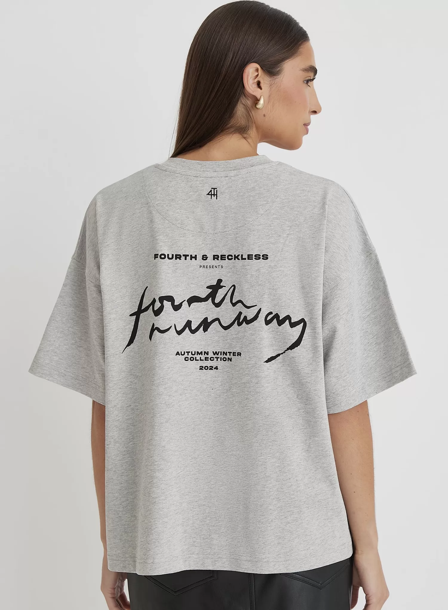 Grey Fourth Runway T-Shirt- Kate-4th & Reckless New