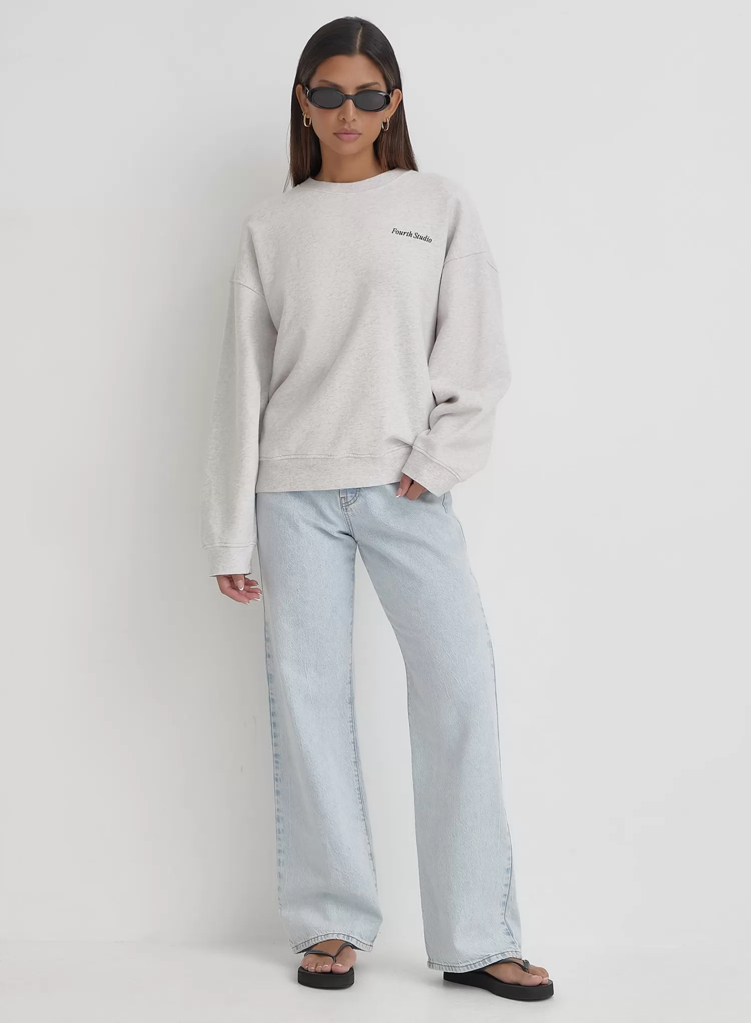Grey Graphic Print Classic Sweatshirt- Ashton-4th & Reckless Best
