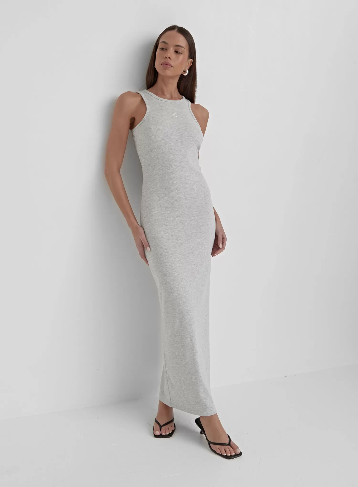 Grey Jersey Midaxi Dress - Emel-4th & Reckless New