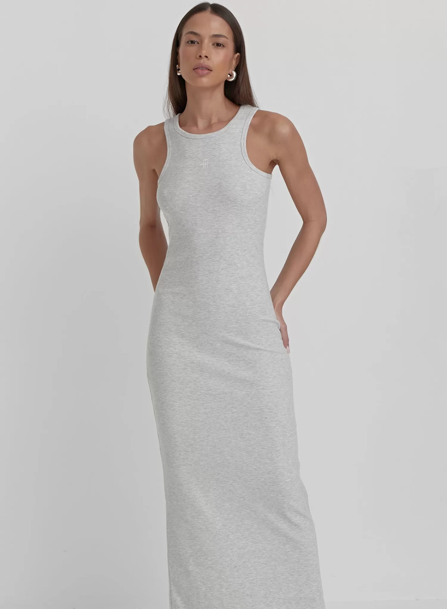 Grey Jersey Midaxi Dress - Emel-4th & Reckless New