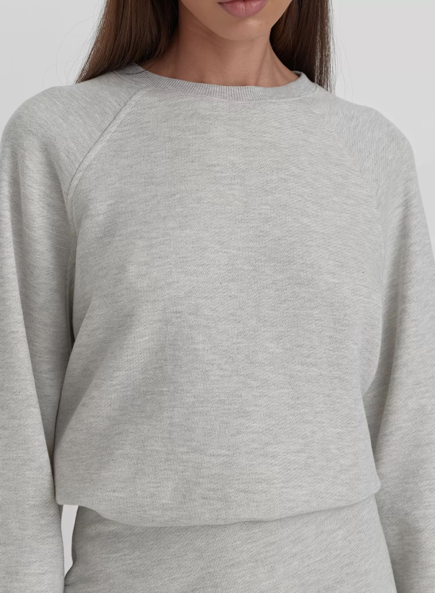 Grey Marl Oversized Sweatshirt - Catherine-4th & Reckless Fashion