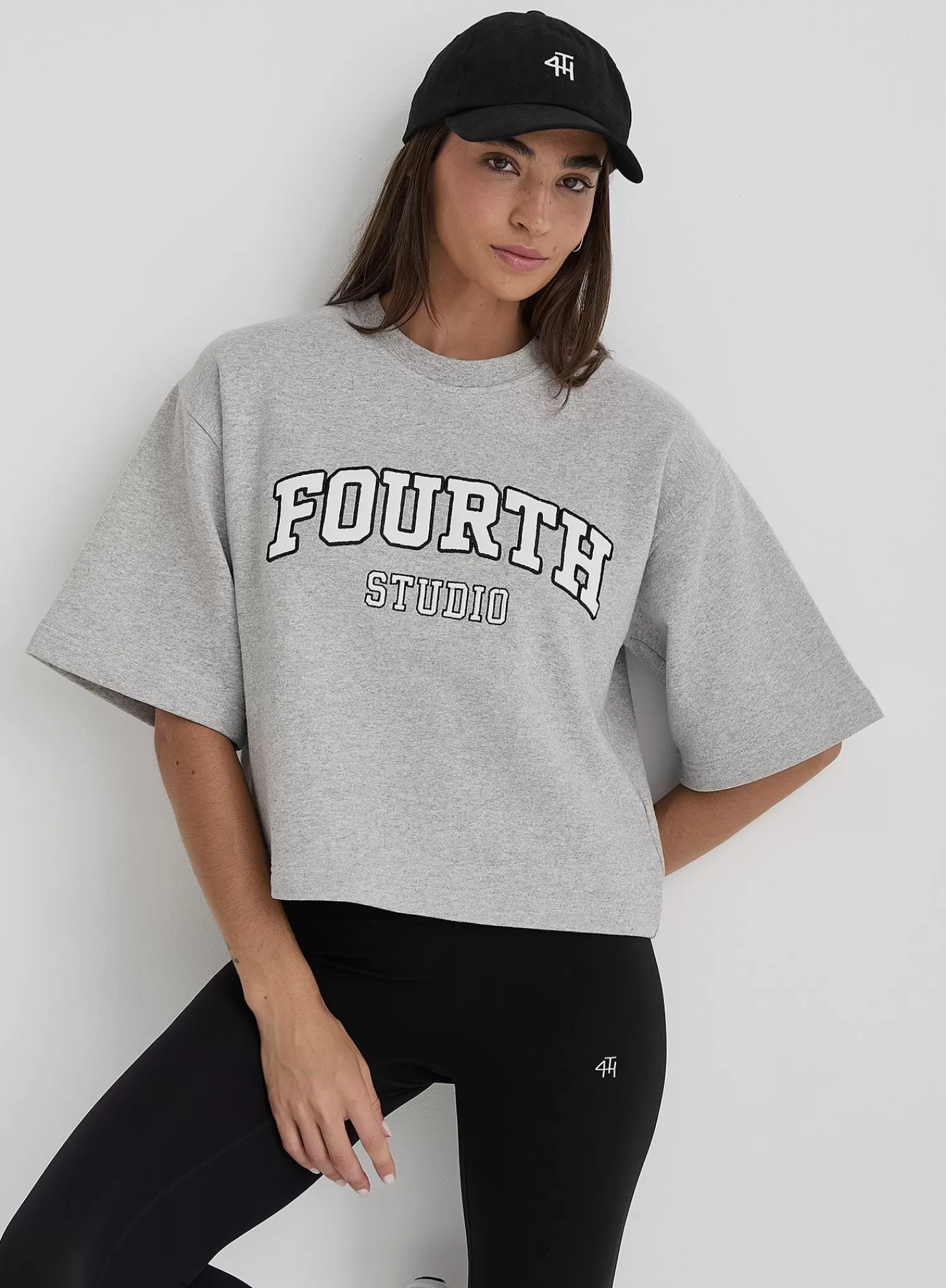 Grey Oversized Fourth Studio Sweat Top- Xenia-4th & Reckless Outlet