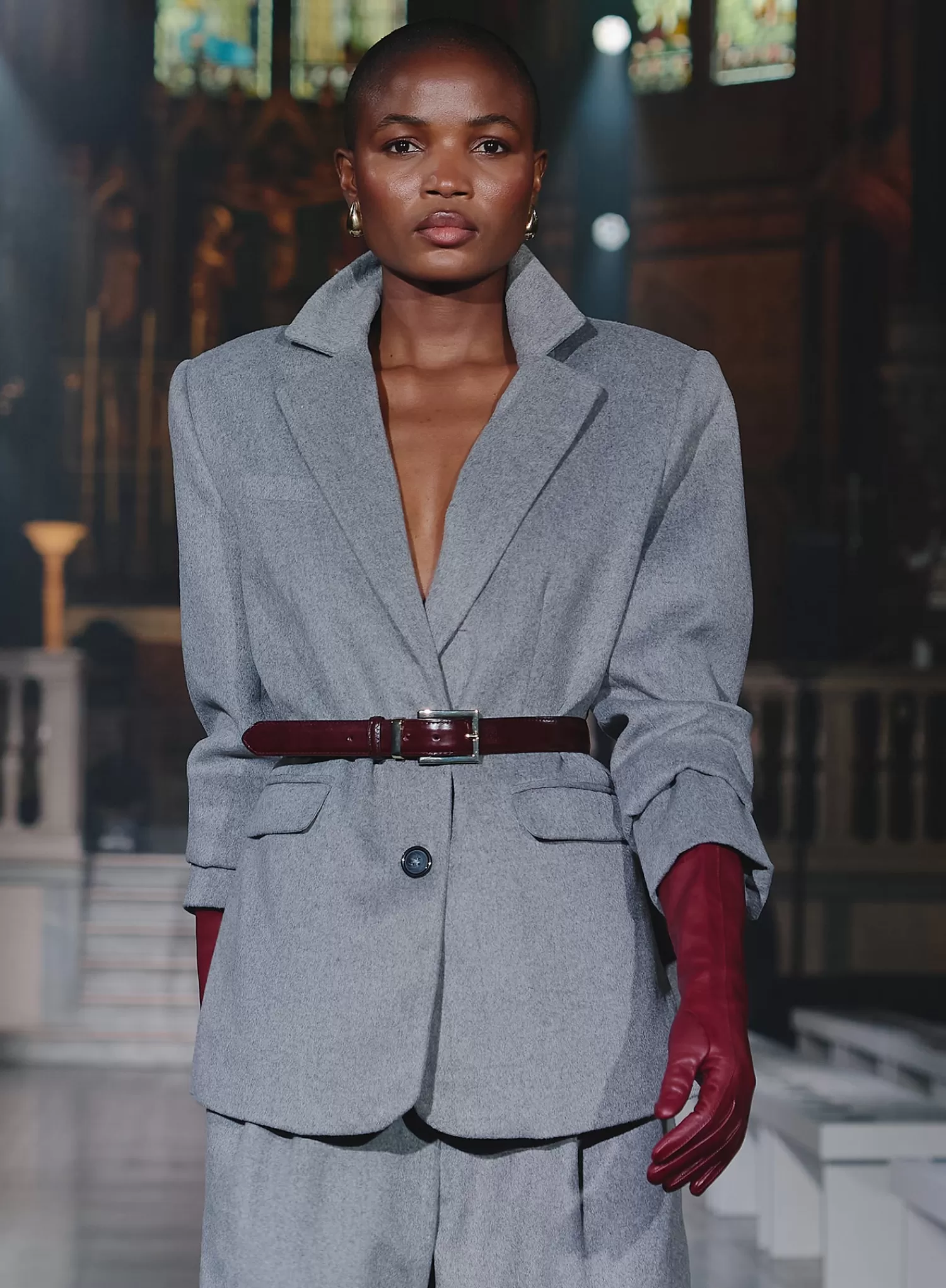 Grey Wool Blazer- Gabbi-4th & Reckless Best