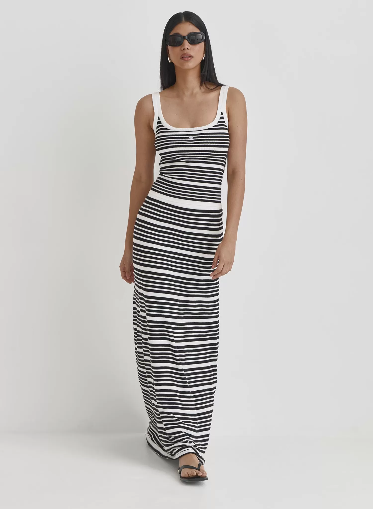 Multi Stripe Vest Top- Eva-4th & Reckless Cheap