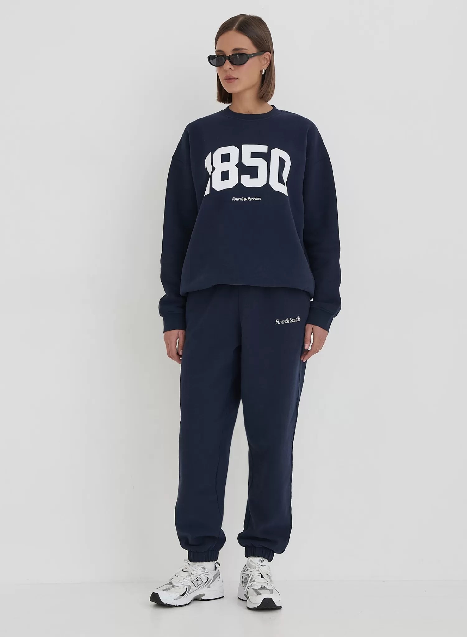 Navy Fourth Branded Cuffed Jogger- Harley-4th & Reckless Sale