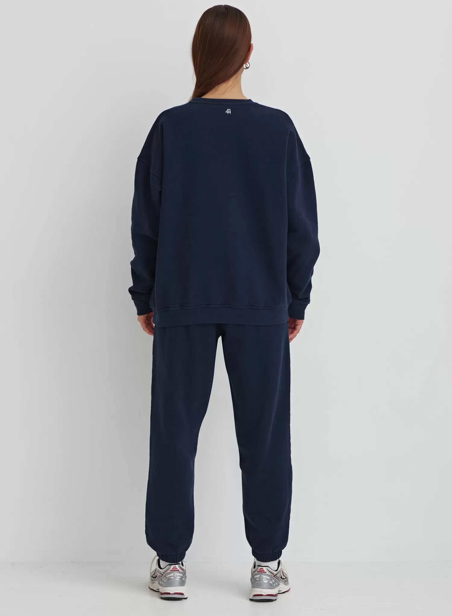 Navy Out Of Office Embroidered Oversized Sweatshirt - Peyton-4th & Reckless Flash Sale