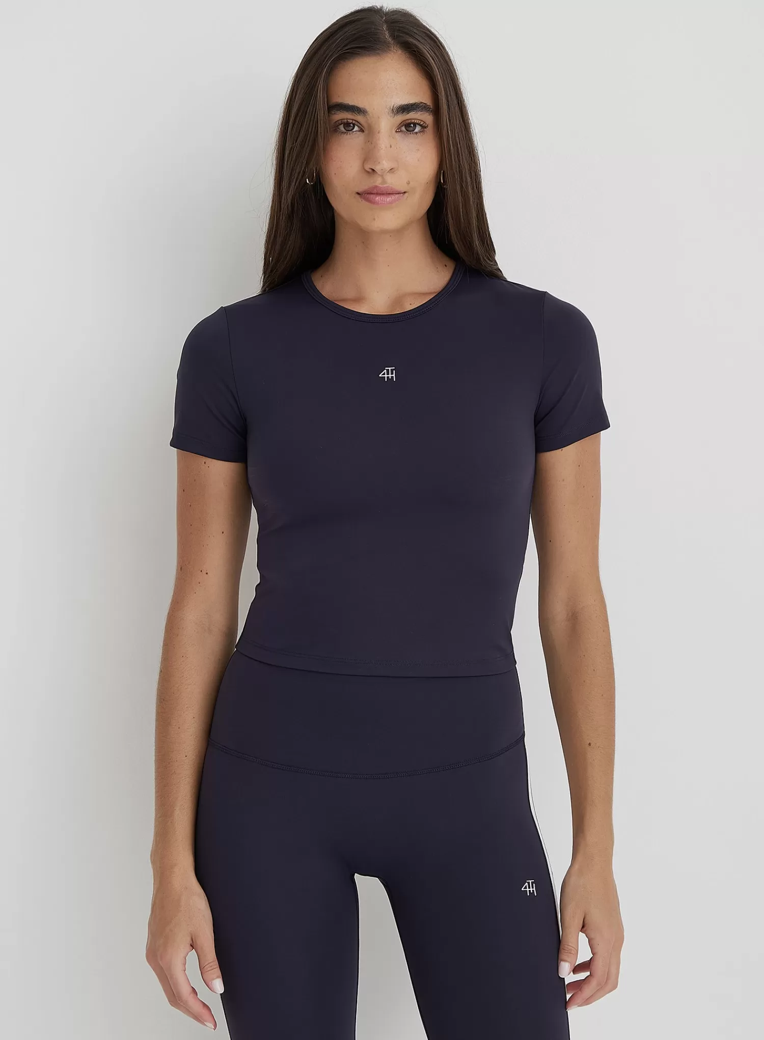 Navy 4th Branded Baby Tee- Dara-4th & Reckless Discount