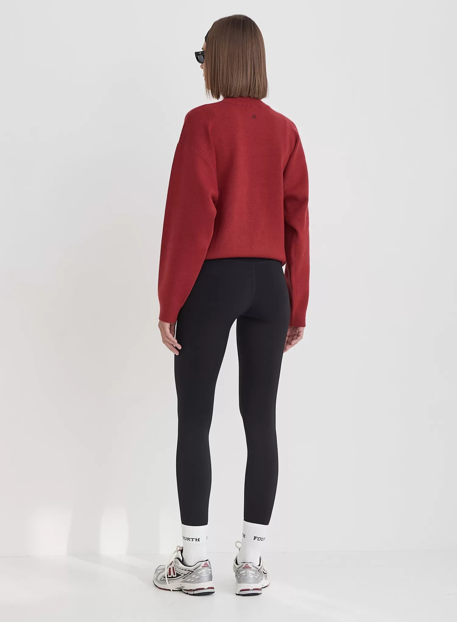 Red Fourth Branded Knitted Oversized Jumper- Lidia-4th & Reckless Flash Sale