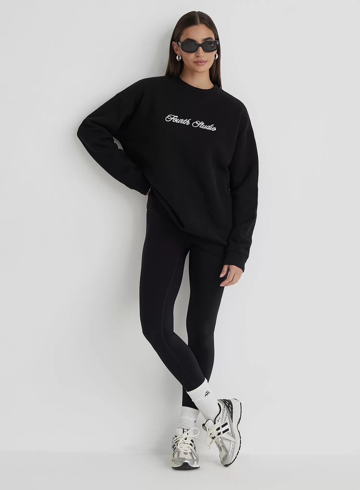 Washed Black Fourth Studio Oversized Sweatshirt - Gigi-4th & Reckless Cheap